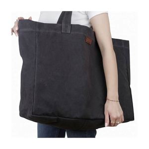 Factory Personalized High Quality Reusable Organic Soft Big Cotton Canvas <b>Tote</b> <b>Bag</b> - Product Image 1