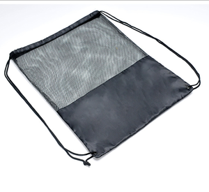 Wholesale Promotional Mesh Drawstring Towel Bags Imprinted Mesh Drawstring Backpack Sportpack Cinch Bags