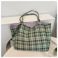 Sac à bandoulière double usage Haoxuan en chevrons pour femmes, élégant et simple, avec grande capacité pour le travail, les voyages, en toile