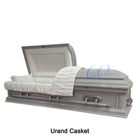 Ataúd de Madera Estilo Americano para Adultos, Artículos Funerarios de Alta Calidad al por Mayor