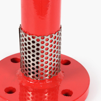 Équipement professionnel de lutte contre l'incendie en fonte ductile rouge avec chambre à mousse PCL4 24 Dn65 150 pour la protection d'urgence et la sécurité