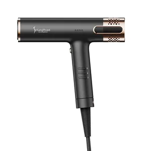 Kang Road Wholesale LCD BLDC 110000 RPM Brushless Motor Hair Blow Dryer for Fast Drying Negative ion Hair Dryer Double air inlet