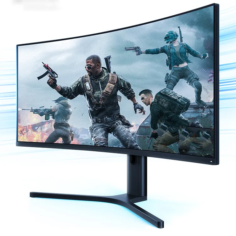 2/4K 144HZ PC 34 inch WQHD LCD Module Screen curved Frameless EDP Interface Gaming Frameless curved monitor display 5Ms