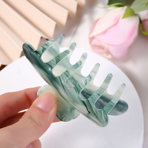 Pinces à cheveux en acétate géométrique avec pinces à cheveux en grain <span class=keywords><strong>de</strong></span> léopard (KC077) - Product Image 6