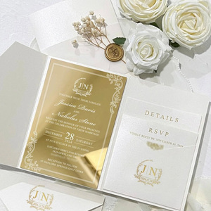 Conjunto Completo <span class=keywords><strong>de</strong></span> Invitaciones <span class=keywords><strong>de</strong></span> Boda Personalizadas al por Mayor, Adecuado para Distribuidores Internacionales y Proveedores Minoristas - Product Image 3