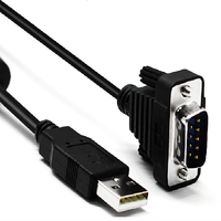 Cable Convertidor USB 2.0 a RS-232 de 4 Puertos UOTEK con Blindaje Trenzado y Revestimiento de PVC, Adaptador Serial para Computadora UT-8814