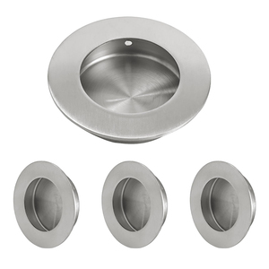 ドアハンドル円形隠し隠しドア引きステンレス鋼引込指キャビネット - Product Image 2