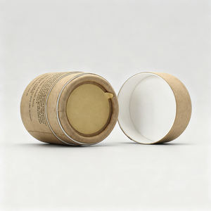 Tambor de Papel Kraft Biodegradable con Tapa Tamizadora para Polvos Sueltos, Cosméticos, Especias y Sal - Product Image 4