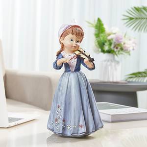 Style rustique rustique frais <span class=keywords><strong>violon</strong></span> fille ornements meuble TV <span class=keywords><strong>étude</strong></span> bureau <span class=keywords><strong>d</strong></span>écorations pour la maison résine artisanat - Product Image 5