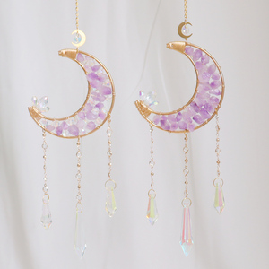 Attrape-soleil en améthyste en gros, attrape-soleil en cristal naturel de haute qualité, décoration suspendue pour la maison - Product Image 2