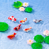 Miniatures de poissons en résine, figurines de poissons Koi miniatures pour paysage de mousse, terrarium, jardin féerique, décoration, accessoires