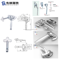 Crochets de fixation métalliques à ressort pour remorque de camion, verrou de porte à bascule, vente chaude, fabrication standard usine Qingdao BLRT