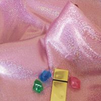 100% kain poliester Laser warna-warni Ins Spot Bronzed kain memotret latar belakang dicetak Warp untuk penggunaan dekoratif