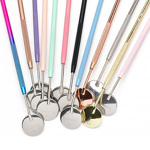 IRISMANLI Haute Qualité Multifonctionnel Argent En Acier Inoxydable De Poche Petit Miroir Rond En Gros Vérification Bouche Miroirs - Product Image 1