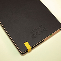 Carnet A5 personnalisable avec couverture en cuir feuille d'ananas Design recyclable Journal Planner Fil Couture Reliure Logo Taille