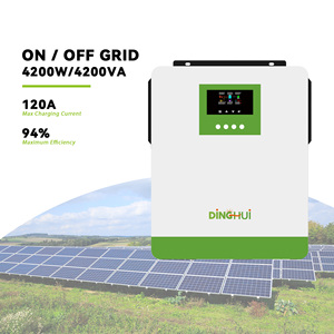 24 Volt 4.2KW 6KW đầu ra duy nhất MPPT lai năng lượng mặt trời Power Inverter AC <span class=keywords><strong>invertor</strong></span> với MPPT năng lượng mặt trời <span class=keywords><strong>Charge</strong></span> Control - Product Image 2