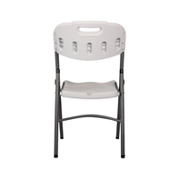 Table et chaises pliantes en résine plastique pliable empilable pour banquet de mariage, événement, extérieur, couleurs blanches