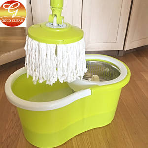 स्व-रिंगिंग स्पिन मॉप और बाल्टी प्रणाली-दोहरी टरबाइन 360 ° रोटेशन, 5l गंदे पानी पृथक्करण - Product Image 3