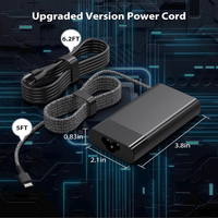 Chargeur USB C pour ordinateur portable 65W 20V 3.25A pour HP EliteBook x360 G9 G10 ProBook Envy x360 Spectre Elite X2 Type C Adaptateur d'alimentation
