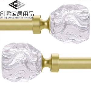 Ensemble <span class=keywords><strong>de</strong></span> tringle à <span class=keywords><strong>rideau</strong></span> <span class=keywords><strong>de</strong></span> <span class=keywords><strong>douche</strong></span> en fer léger et léger <span class=keywords><strong>doré</strong></span> Art déco pour une utilisation en plein air - Product Image 1