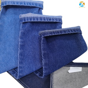 Bán Buôn 14Oz 100% Cotton Twill Denim Vải Màu Đen + Màu Xanh Sợi Nhuộm Dệt Heavyweight Bàn Tay Mềm Mại Cảm Thấy Cho Trang Phục Túi - Product Image 4