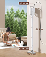 Nettoyeur Vapeur Électrique 10-en-1 Détachable, Décapeur Vapeur Portable, Réservoir 500ml, Chauffe en 10s, Nettoyeur Vapeur 248°F, Contrôle à 2 Niveaux, Pour Voiture et Maison