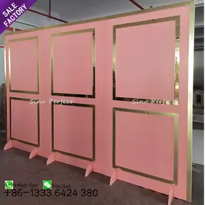 Sino Perfect Wholesale Hot Selling Wedding Decoration Rectangle Backdrop Acrylic Wall Backdrop Party Wedding Supplies