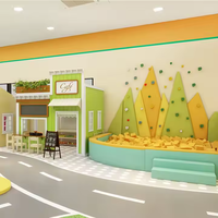 Marca propia para niños, simulación de ciudad, instalaciones de parque de atracciones, casa de juegos de rol para niños, juegos de negocios, juegos de patio interior