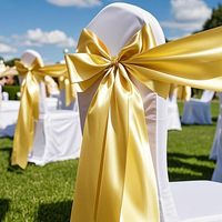 Housse de dossier haut de gamme style hôtelier pour chaises, avec nœuds décoratifs, housse de dossier de chaise lavable en polyester élastique pour la maison et les banquets