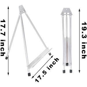 Bertha Aluminum Alloy Triangular <b>Easel</b> HZ8102B Durable Art Display Stand - Product Image 4