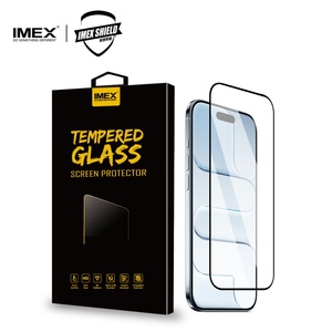 Protector de Pantalla de Vidrio Templado con Impresión de Seda IMEX, Venta al por Mayor de Fábrica, para iPhone 11 12 13 14 15 16 17 Pro Max 17 Air SE3, Pegamento Completo - Product Image 3