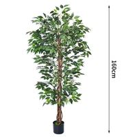Arbre artificiel Banyan de 120 cm en pot, plante d'intérieur nordique, verdure pour la maison, ornement de décoration Bonsaï