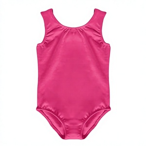 Justaucorps sans manches en coton et élasthanne pour filles, idéal pour la danse, le ballet et la gymnastique, avec taille élastique - Product Image 3