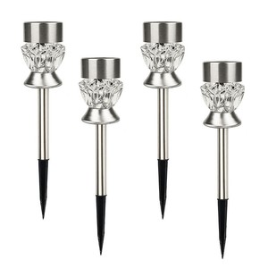 Luces Solares para Jardín Hejia Lighting, Forma de Diamante, Cilíndricas, Luz Blanca Cálida, Arcoíris, Inductivas, para Caminos Exteriores - Product Image 5