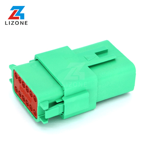 Conector de Alimentación y Señal LIZONE DT06-12SC de 12 Pines, Serie <span class=keywords><strong>DT</strong></span>, Hembra, <span class=keywords><strong>Verde</strong></span>, Automotriz, Impermeable IP67, Sellado - Product Image 5