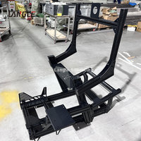 Cockpit de simulation de course en aluminium, kit complet prêt à l'emploi, support de chaise de jeu, siège à entraînement direct, vente en gros directe usine