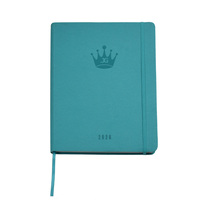 Agenda 2026, Cuaderno de Cuero PU con Logotipo Personalizado Impreso, Tamaño A5, Páginas Punteadas para Horarios Diarios y Uso en la Oficina