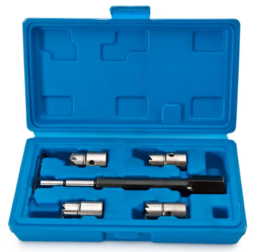 Kit removedor de assento injetor diesel, 5 peças, removedor, kit de ferramentas de remoção para delphi bosch bmw merc crd psa ford fiat peugeot pt1083