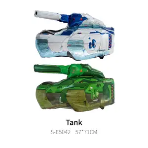 거대한 탱크 군사 차량 풍선 조립 자동차 헬륨 Globos 군사 카모 테마 파티 소년 생일 파티 장식 용품