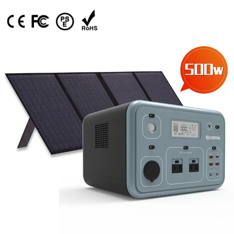 Best Verkopende 300W 500W Camping Mobiele Station Bank Draagbare Energieopslag Outdoor Stroomvoorziening