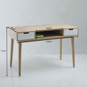 Scrivania <span class=keywords><strong>da</strong></span> Ufficio in Legno Moderna e Minimalista con 2 Cassetti per <span class=keywords><strong>Casa</strong></span>/Ufficio, Vendita all'Ingrosso - Product Image 3