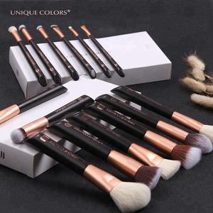 Pinceaux de maquillage de haute qualité 10 pièces <span class=keywords><strong>poudre</strong></span> sans cruauté Vegan cheveux visage ensemble de pinceaux de maquillage professionnel - Product Image 6