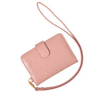 Porte-passeport en cuir végétalien avec crochet Organisateur Couverture de passeport avec porte-carte magnétique et sangle de cou