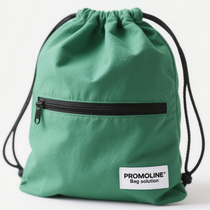 Custom <strong>Logo</strong> <strong>Drawstring</strong> Backpack <strong>With</strong> Zipper Pocket Lightweight Durable Backpack for Gym Travel School Sports Outdoor Activities - Product Image 2