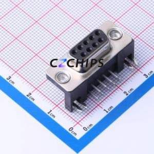 9681535611 D-Sub/VGA Connector Bent Lead Through Hole Connector Female 9P Right Angle Insert 2 - Product Image 1