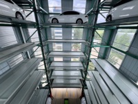 Nouvelle technique de stationnement robotisé Dayang PCS à levage vertical, type carré, 4 côtés, double porte, 2350 kg, entraînement moteur