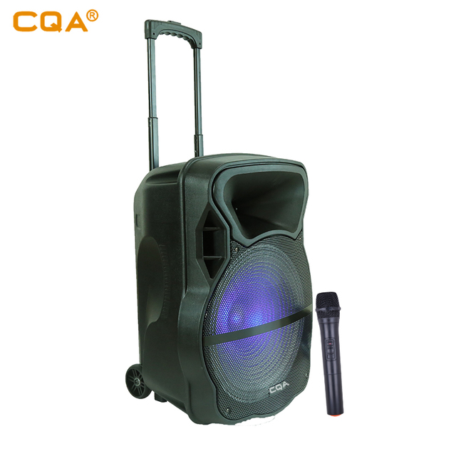 CHEAP CQA 2019 15 Inch Dj Multimedia Trolley Speaker Box with TWS Function