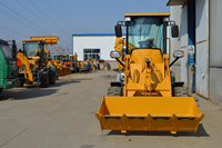 Mini-chargeuse-pelleteuse diesel multifonctionnelle à roues avec attache de pelleteuse, tracteur-chargeuse économique