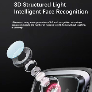 Bloqueo automático NFC 3D Reconocimiento facial Bloqueo inteligente Desbloqueo intravenoso <span class=keywords><strong>C</strong></span>ámara de ojo de gato Alarma antipalanca Timbre incorporado Contraseña ficticia - Product Image 2