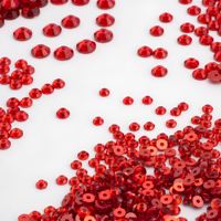 Perles de strass à coudre en résine époxy Siam clair de 5 mm, à dos plat et trou central, pour la fabrication de pendentifs en forme de cœur et la fourniture de composants de bijoux